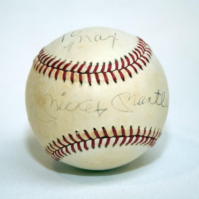 Mickey Mantle Autograph Baseball 1981