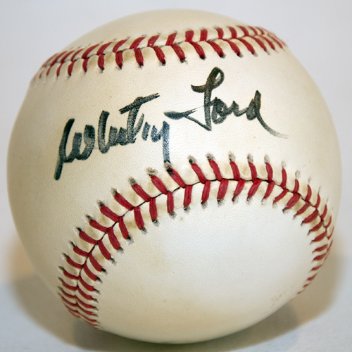 Whitey Ford Autograph Baseball